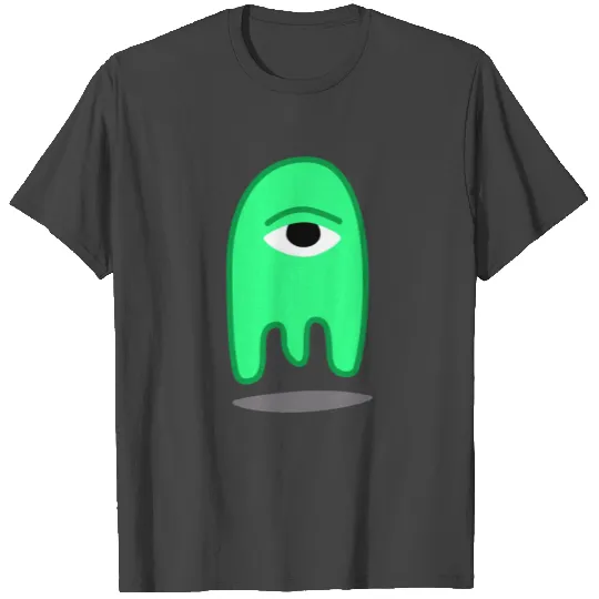 green alien cyclops T Shirts