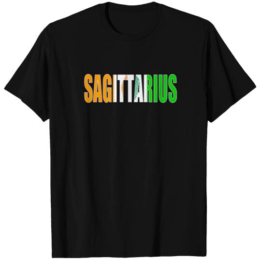 Sagittarius Ivorian Horoscope Heritage DNA Flag T Shirts