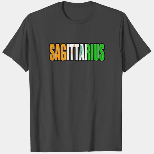 Sagittarius Ivorian Horoscope Heritage DNA Flag T Shirts