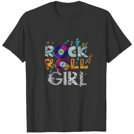 Rock And Roll Girl Rocker Funny Rock Music Lover T Shirts