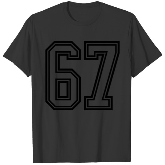 67 Number symbol T-shirt