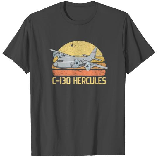 Flying C-130 Retro Military Airplane C130 Hercules T Shirts