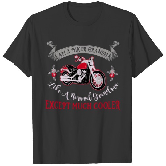 Biker Grandma Motorcycle Bike Granny Racing Gift T-shirt