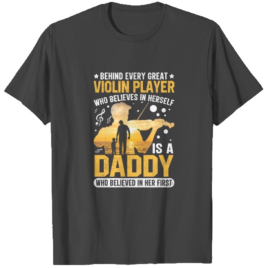 Behind Every Great Violin Player Viola Lover T Shirts
