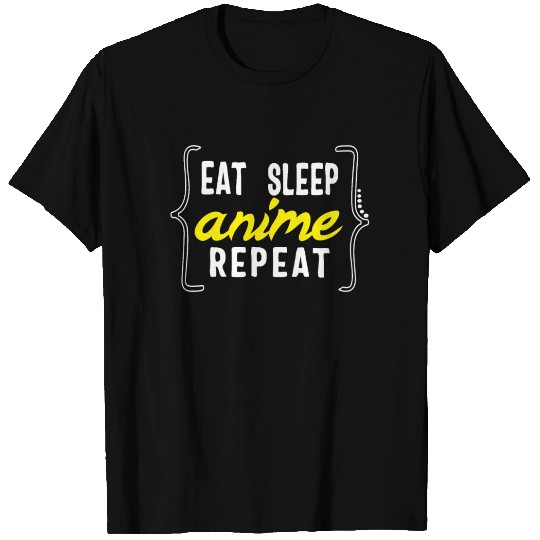 Eat Sleep Anime Repeat T Shirts