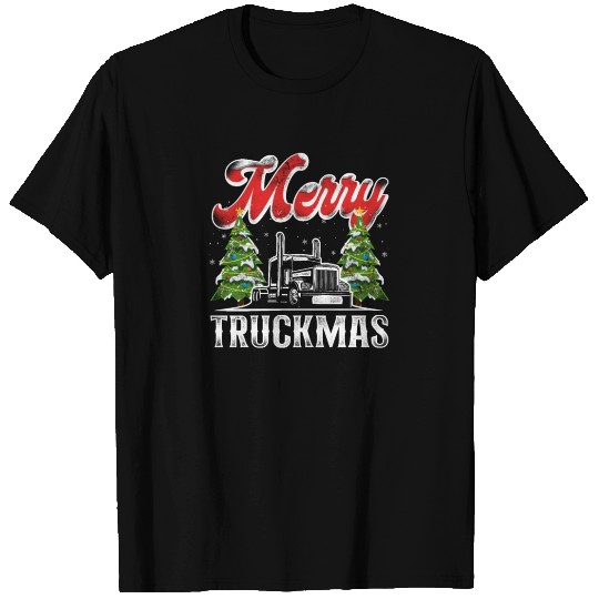 Trucker Truck Driver Christmas Pun T Shirts