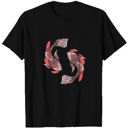 Koi Fish Swirly T Shirts