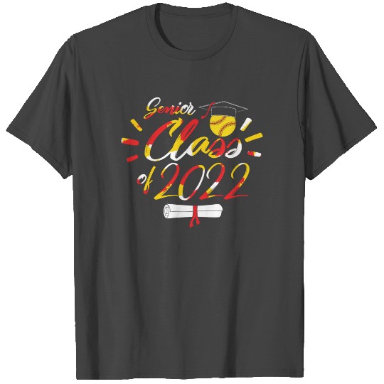 Softball T Shirts, Senior Class Of 2022 Recreational
