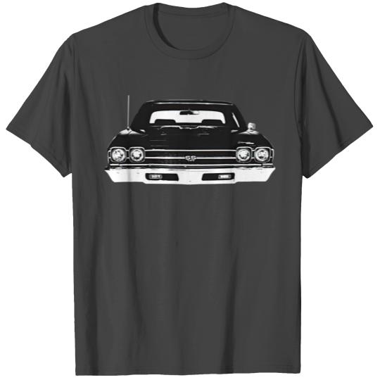 1969 Chevy Chevelle Front View Silhouette T Shirts