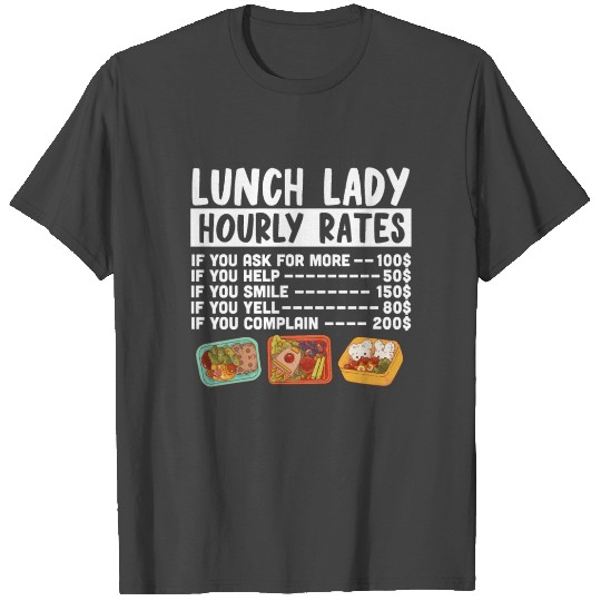School Cafeteria Worker Lunch Lady T Shirts