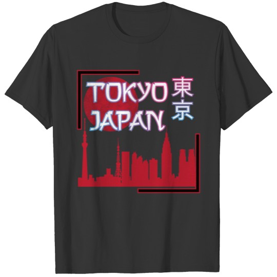 Japan Tokyo skyline streetwear design T-shirt