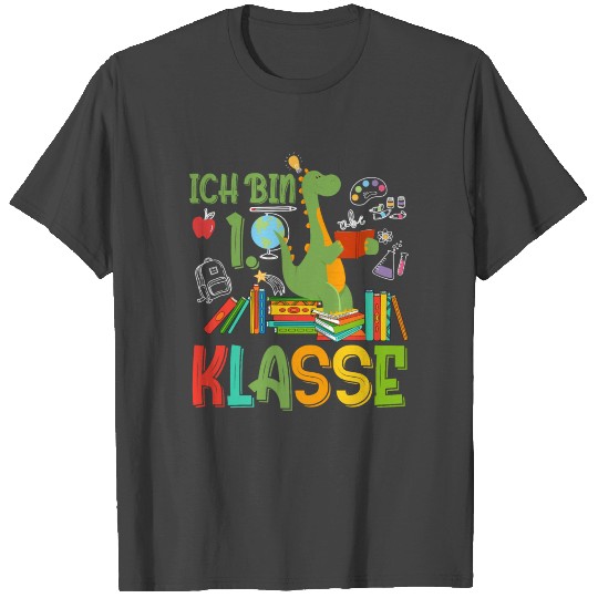 Dino Schulkind 1. Klasse Dinosaurier Schulanfang T Shirts