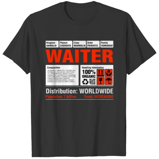 Funny Waiter Tshirt T-shirt