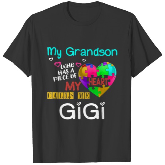 Grandson Call Grandmom Special Autism Awareness T-shirt