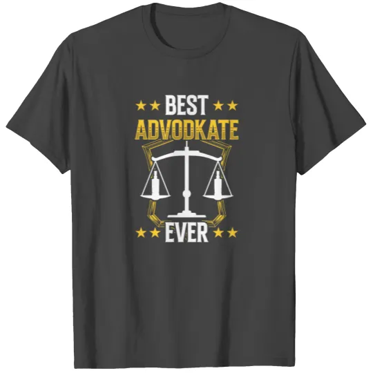 Best Advodkate Ever Lawyer Vodka Advocate T Shirts