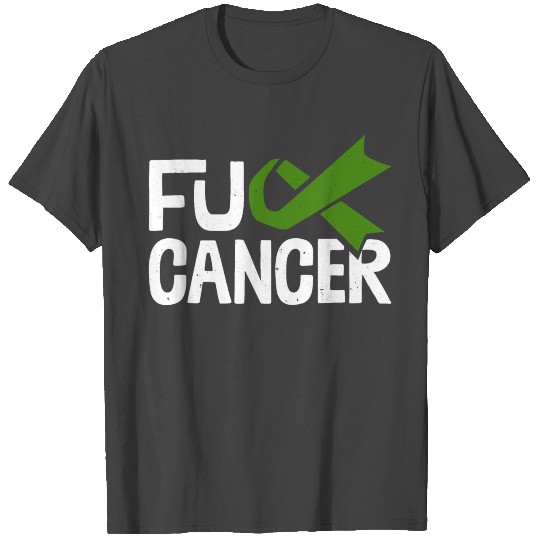 Fuck Cancer Liver Cancer Awareness Ribbon T Shirts