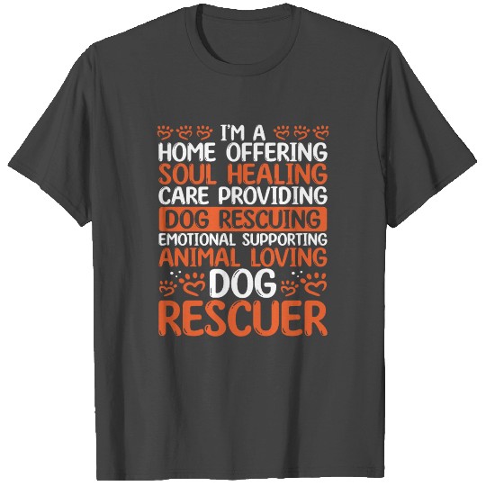 Dog Rescue Animal Love Shelther Animal Adoption T Shirts