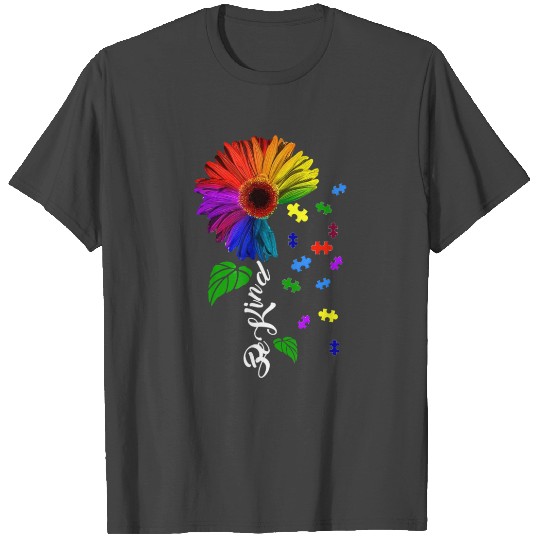 Choose Kindness Be Kind Autism Sunflower Unity T Shirts