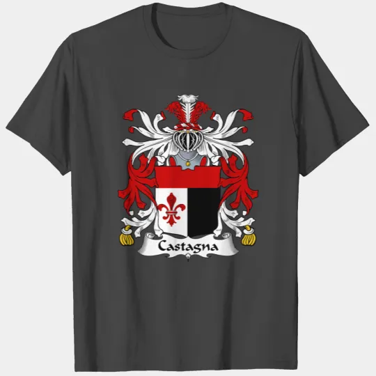 Castagna Coat of Arms Family Crest T Shirts Slim Fit