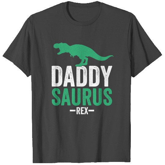 Daddy Saurus Rex Father s Day Dad Life Slim Fit T Shirts