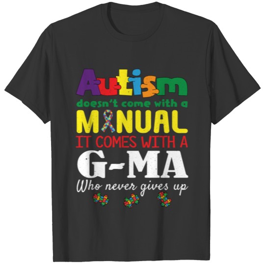 Manual Grandma Puzzle Special Autism Awareness T-shirt