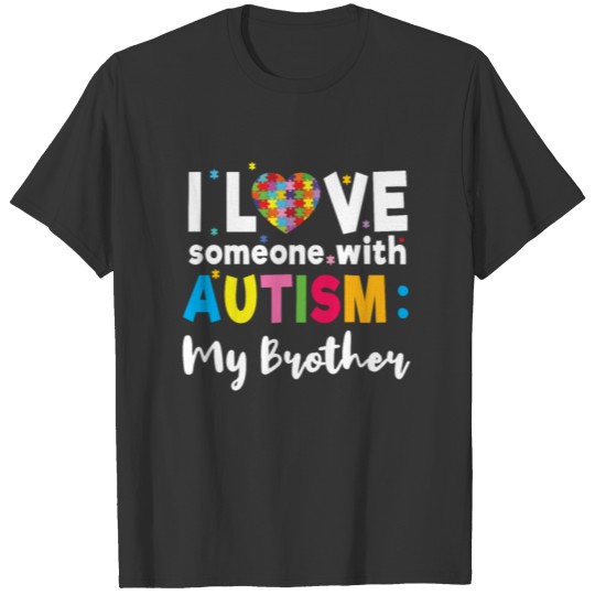 Brother I Heart Special Autism Awareness T-shirt