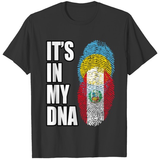 Palauan And Peruvian Vintage Heritage DNA Flag T-shirt
