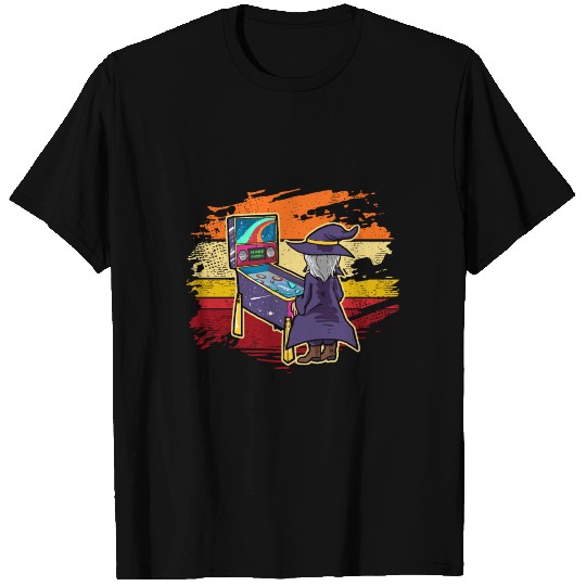 Retro Vintage Pinball Wizard Arcade Gamer T Shirts