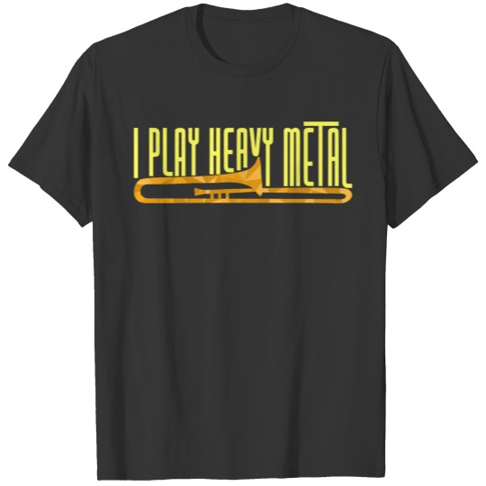 Funny Trombone Player Heavy Metal Marching Band T Shirts