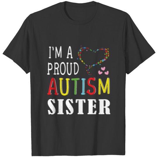 Proud Sister Puzzle Special Autism Awareness T-shirt
