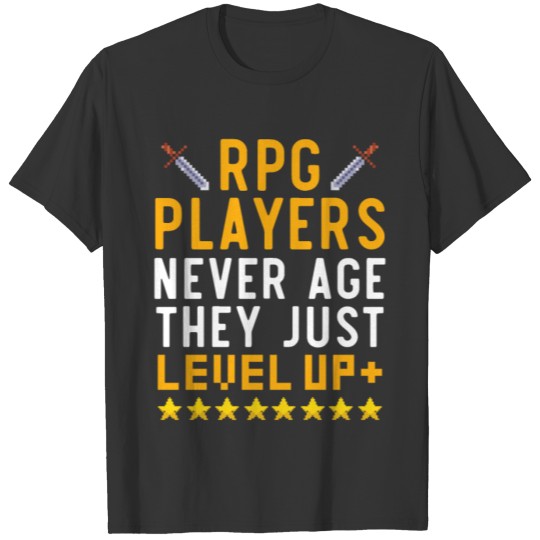 RPG Game Geek Gaming Video Game Console Gamer T-shirt