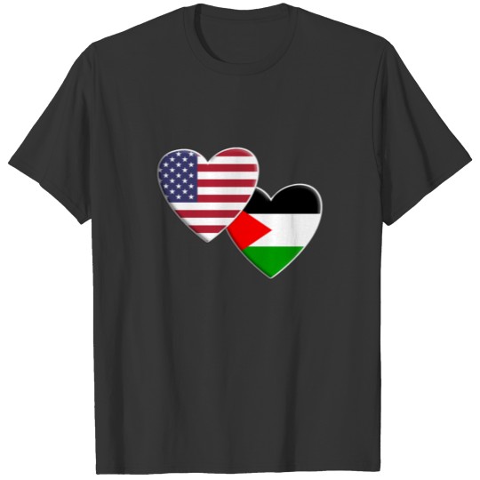 USA American Palestine Palestinian Flag Patriotic T-shirt