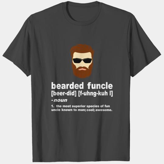 Mens Bearded Funcle T Shirts Funny Uncle Definition
