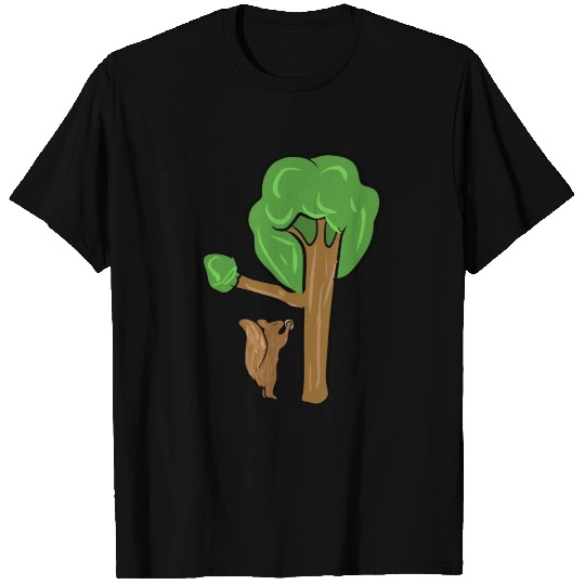 Squirrel tree animal nature animal welfare T Shirts