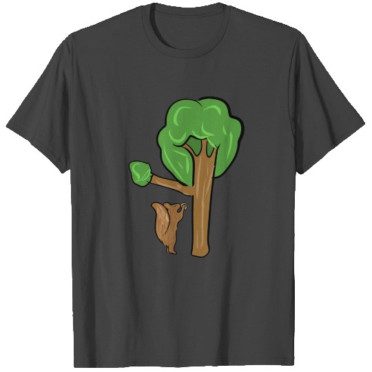 Squirrel tree animal nature animal welfare T Shirts