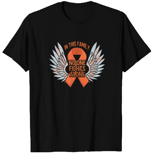 I Wear Orange Ribbon Support Leukemia Cancer T Shirts