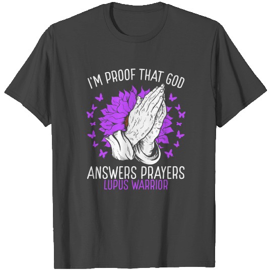 Lupus Warrior Faith God Lupus Awareness Ribbon T Shirts