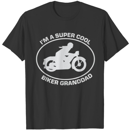 Super cool biker granddad T-shirt