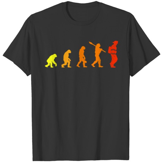 Fireman Evolution Funny Firefighter Cool Gift T-shirt