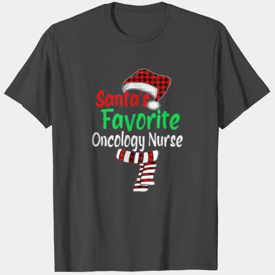 Santa s Favorite Oncology Nurse Christmas Santa T Shirts