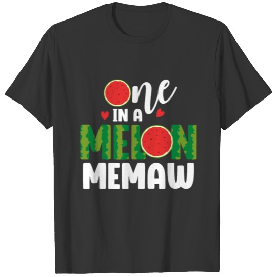 Memaw Watermelon Funny Summer Fruit Birthday Party T Shirts
