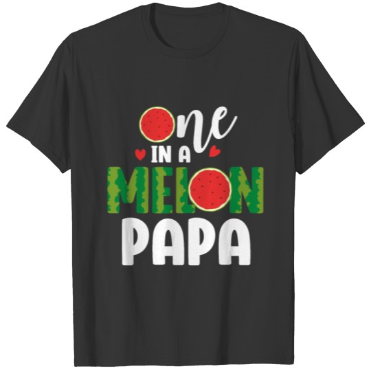 Papa Watermelon Funny Summer Fruit Birthday Party T Shirts