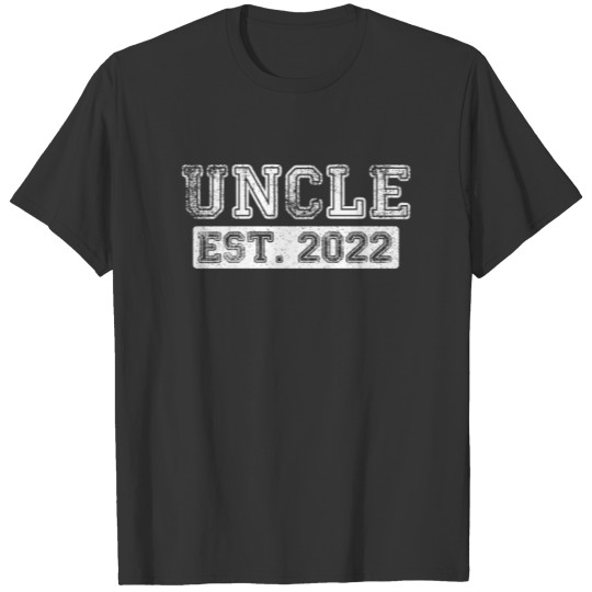 Uncle EST 2022 Funny Uncle Humor Novelty Funny T Shirts