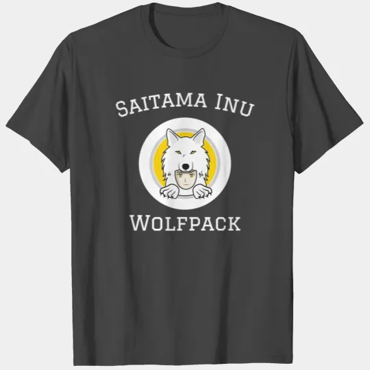 Saitama Inu Wolfpack Round Logo Premium T Shirts