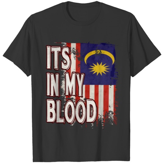 Malaysian Vintage Heritage DNA Flag T-shirt