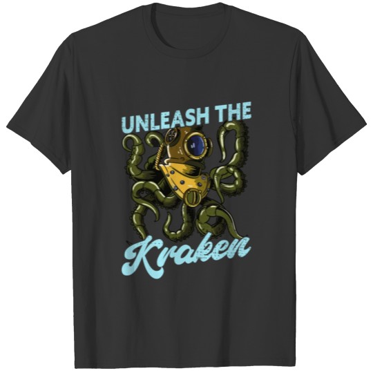 Unleash The Kraken Sea Monster Animal T-shirt