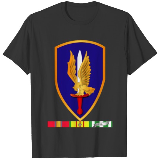 Army 1st Aviation Brigade Vietnam w SVC wo Txt T-shirt