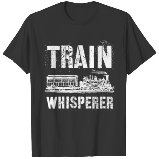 Model Train Whisperer Rails Vintage Railroad T Shirts