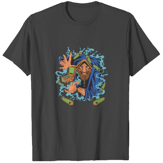 Pinball Wizard magic arcade machine make tilt T Shirts