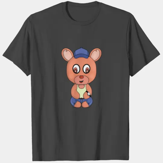 A Bear wearing cute clothes and accessories T Shirts